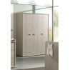 Armoire contemporaine 151 cm chêne clair Stefi