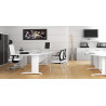 Bureau d'angle contemporain avec caisson Maldive