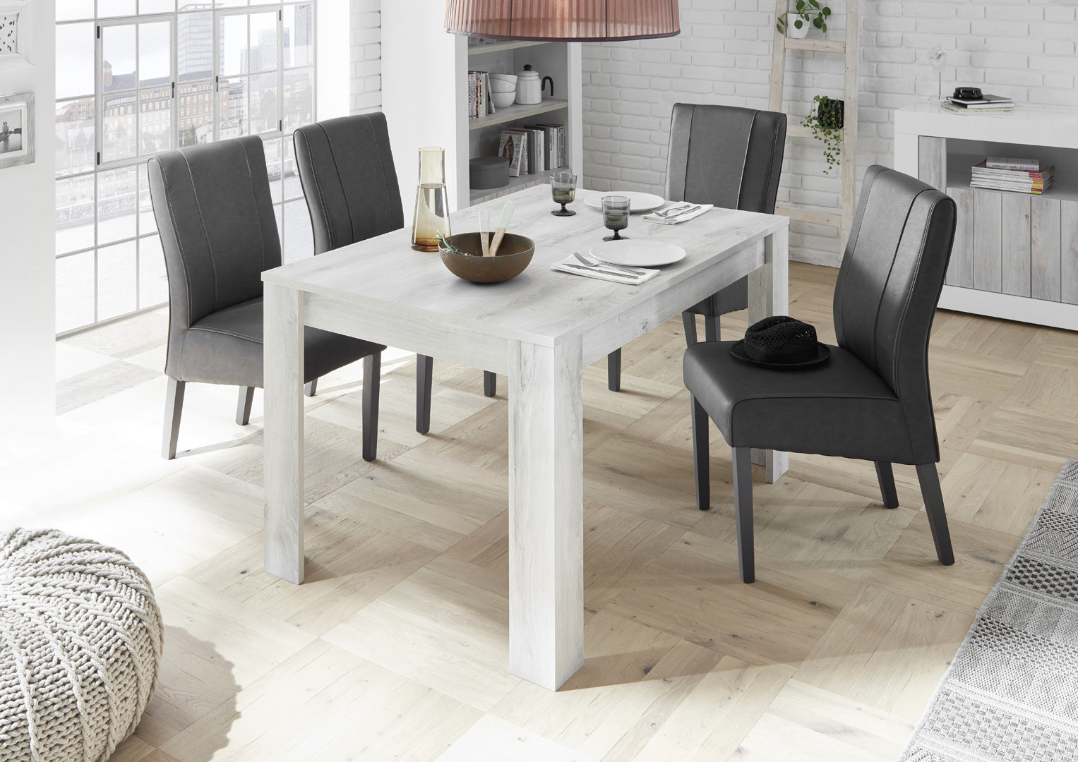  Table  de salle  manger  moderne  extensible  Luciana Matelpro