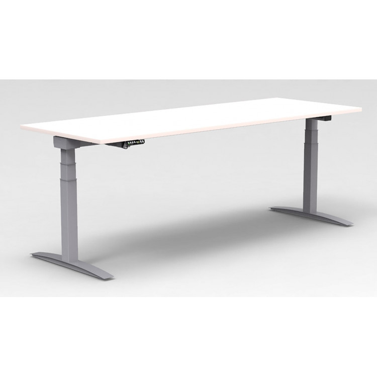 Bureau droit assis-debout contemporain coloris blanc Sofia