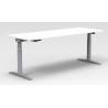 Bureau droit assis-debout contemporain coloris blanc Sofia