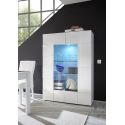 Vitrine moderne laquée blanc brillant Milenor