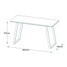 Bureau droit industriel blanc Narcisse