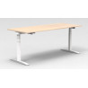 Bureau droit assis-debout contemporain coloris blanc Sofia