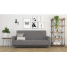 Canapé convertible moderne en tissu gris Adamo