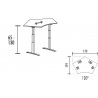 Bureau assis-debout électrique Roméo