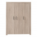 Armoire 3 portes contemporaine chêne clair Blandine