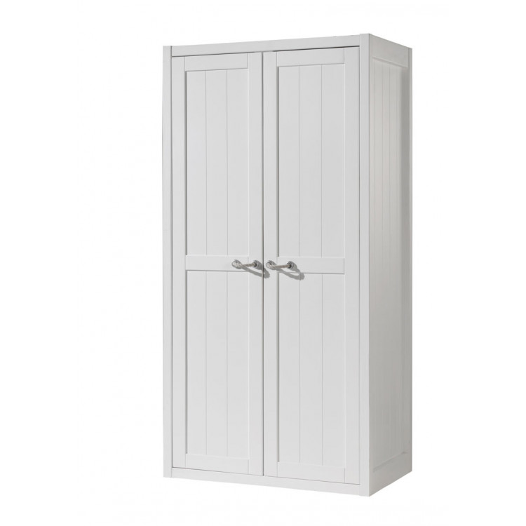 Armoire enfant contemporaine 100 cm blanc laqué Oceanie