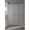 Armoire enfant contemporaine 146 cm blanc laqué Oceanie