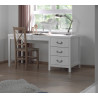 Bureau contemporain coloris blanc laqué Oceanie
