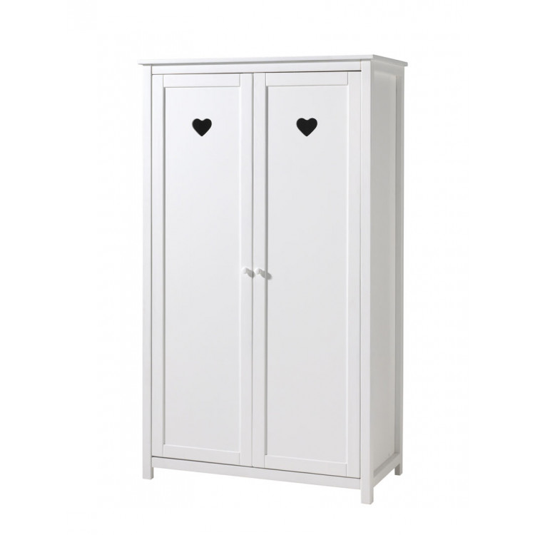 Armoire enfant 110 cm style campagne blanc laqué Soane