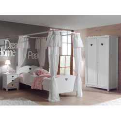 Chambre enfant style campagne blanc laqué Soane III