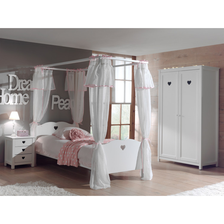 Chambre enfant style campagne blanc laqué Soane III