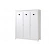 Armoire enfant 159 cm style campagne blanc laqué Soane