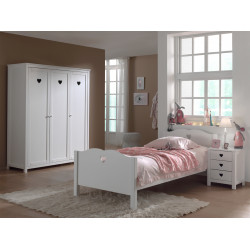 Chambre enfant style campagne blanc laqué Soane II