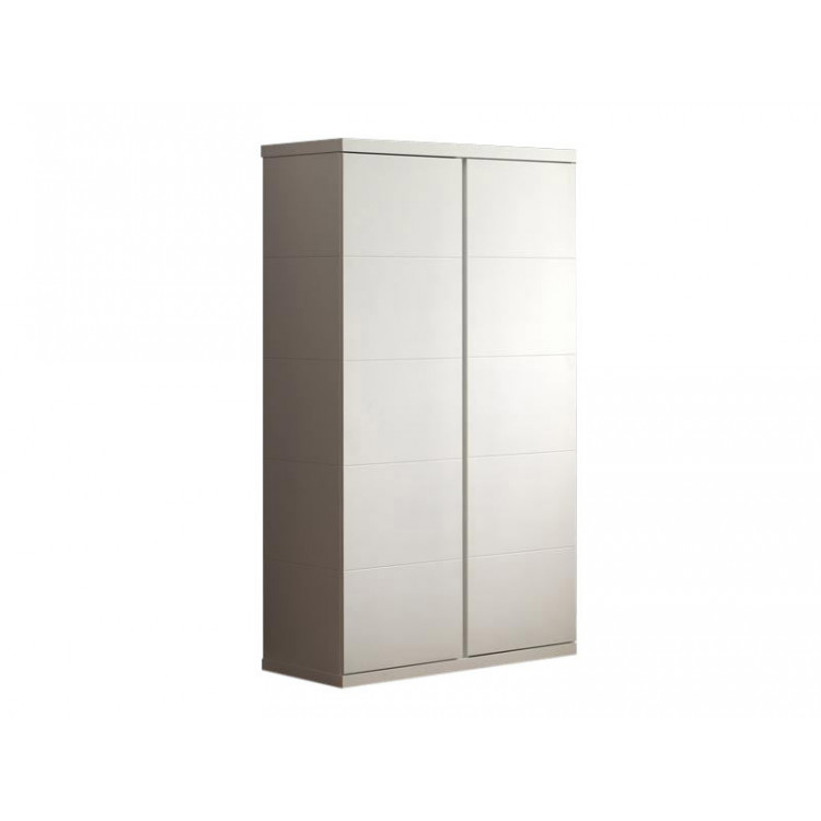 Armoire contemporaine 110 cm blanc Elara