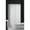 Armoire contemporaine 110 cm blanc Elara