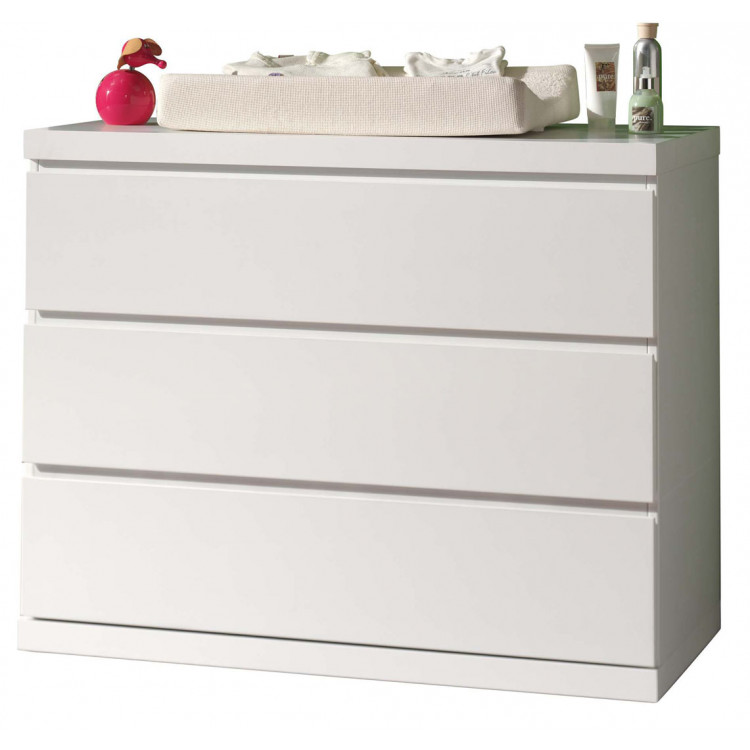 Commode contemporaine blanc Elara