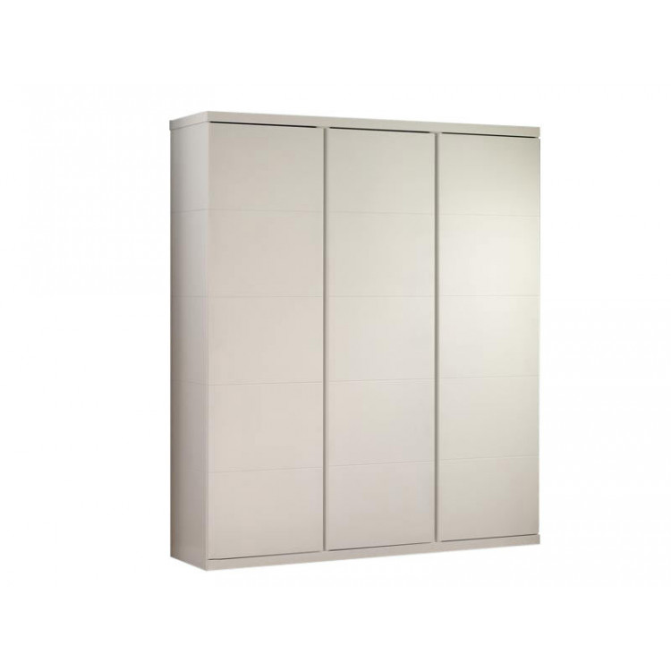 Armoire contemporaine 166 cm blanc Elara