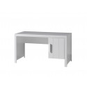 Bureau enfant contemporain pin massif laqué blanc Ulrick