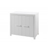 Commode enfant contemporaine MDF et pin massif laqué blanc Ulrick