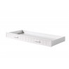 Lit cabane enfant contemporain MDF et pin massif laqué blanc Ulrick