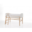 Lit surélevé enfant scandinave pin massif laqué blanc Junior