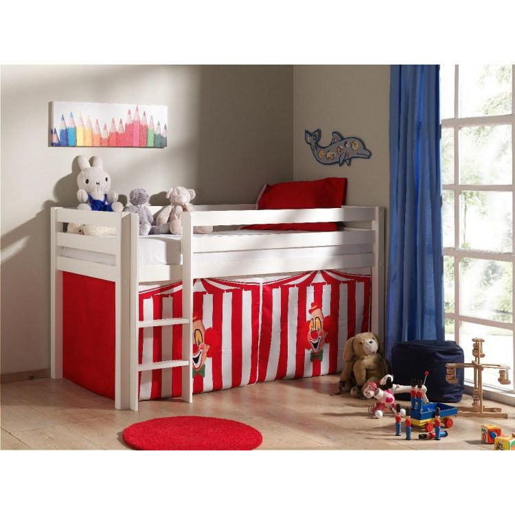 Lit enfant surélevé contemporain en pin massif Agatha