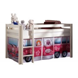 Lit enfant surélevé moderne pin massif Lisy