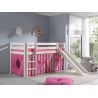 Lit mezzanine enfant moderne pin massif Poney