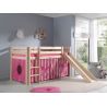 Lit mezzanine enfant moderne pin massif Poney