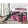 Lit mezzanine enfant moderne pin massif Poney