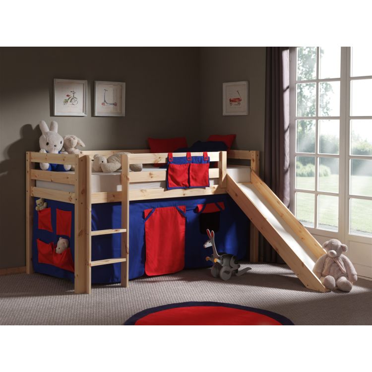Lit mezzanine 3 en 1 - bois, Chambre et rangement