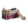 Lit mezzanine enfant moderne pin massif Lisy