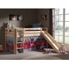 Lit mezzanine enfant moderne pin massif Lisy