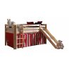 Lit mezzanine enfant moderne pin massif Circus