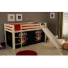 Lit mezzanine enfant moderne pin massif Corsaire