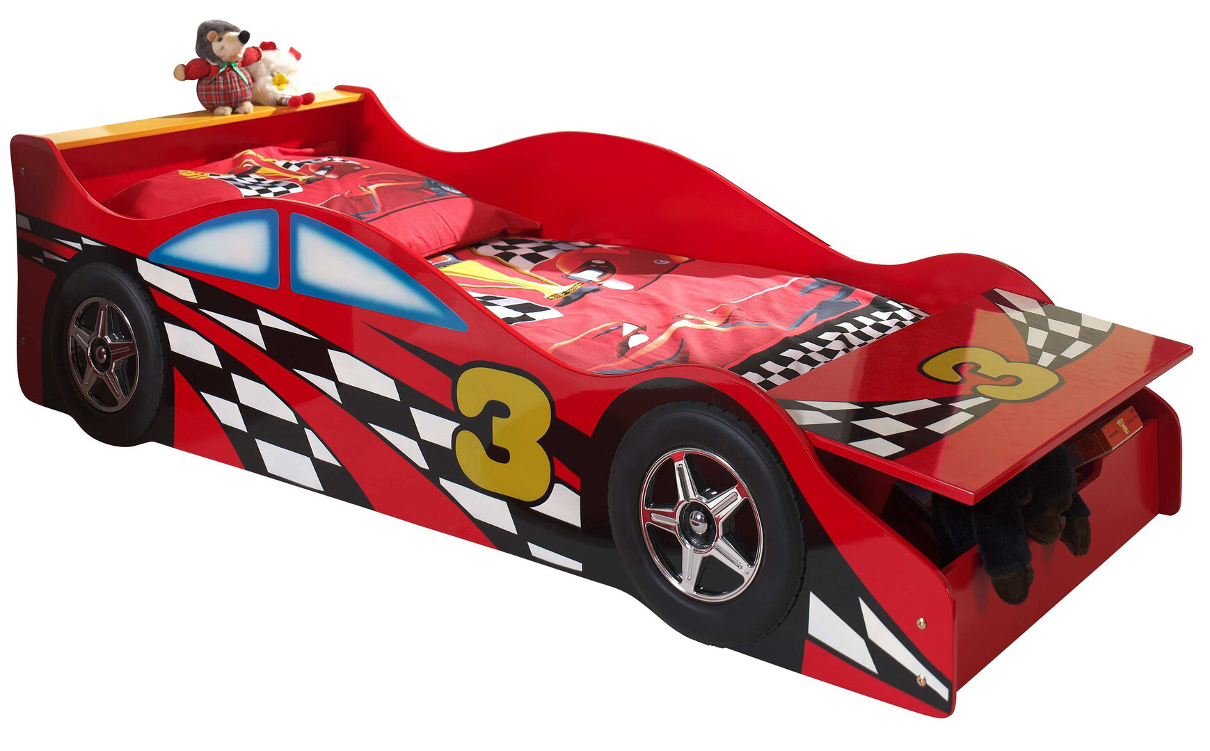 Lit enfant design Cars coloris rouge