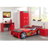 Lit voiture enfant moderne rouge Bolid