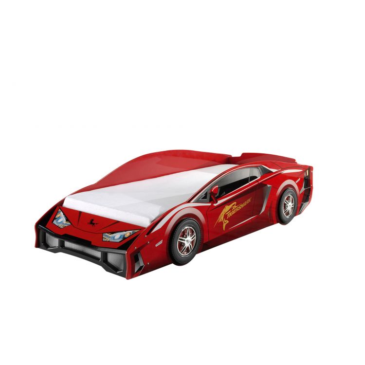 Lit voiture enfant moderne rouge Kougar