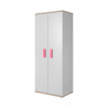 Armoire enfant contemporaine blanc/chêne clair Tiago