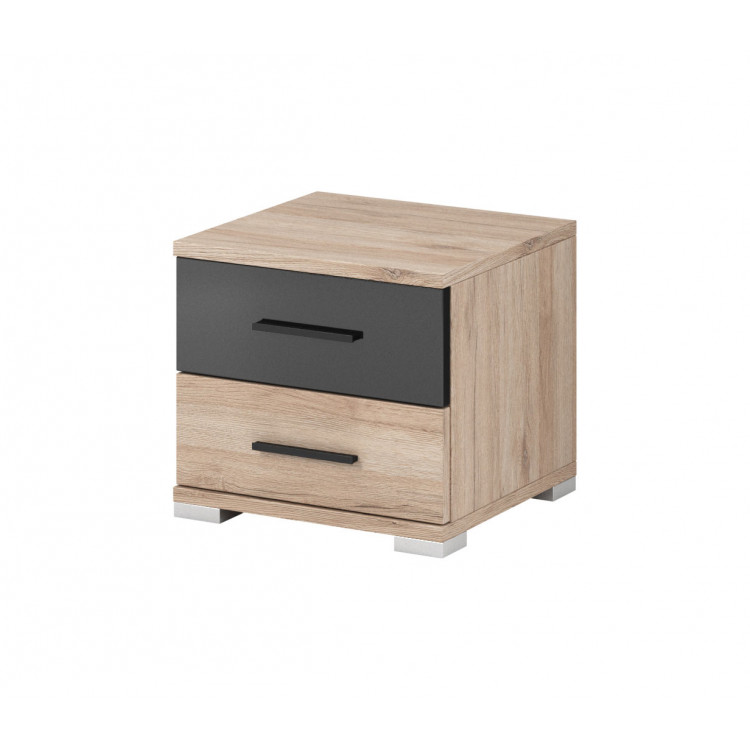Chevet adulte contemporain chêne/gris Korina