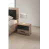 Chevet adulte contemporain chêne/gris Korina