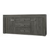 Buffet/bahut contemporain 190 cm gris foncé Donatio