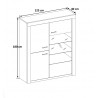 Vaisselier/argentier contemporain gris foncé Donatio