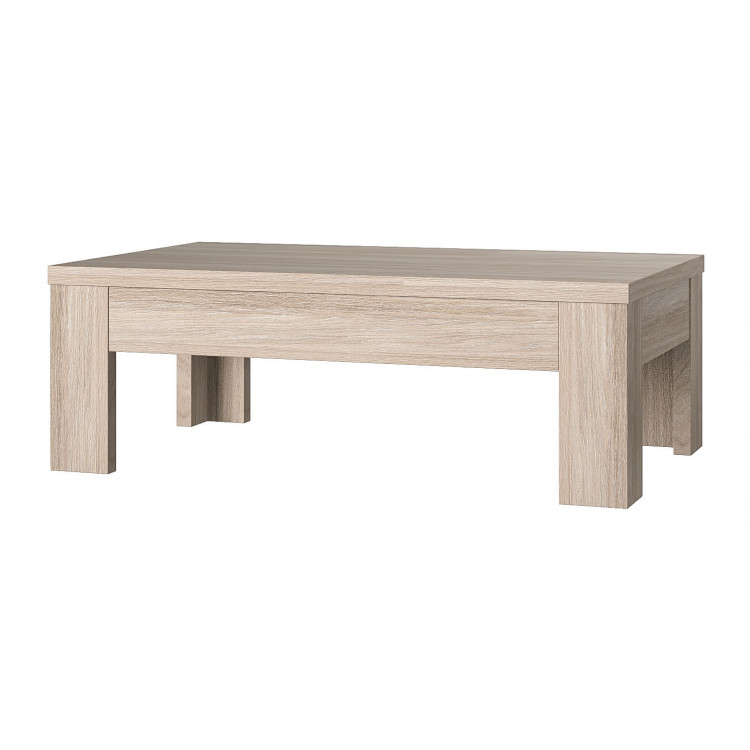 Table basse contemporaine chêne cérusé Syracuse