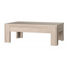 Table basse contemporaine chêne cérusé Syracuse