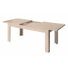 Table de salle à manger contemporaine extensible chêne cérusé Syracuse