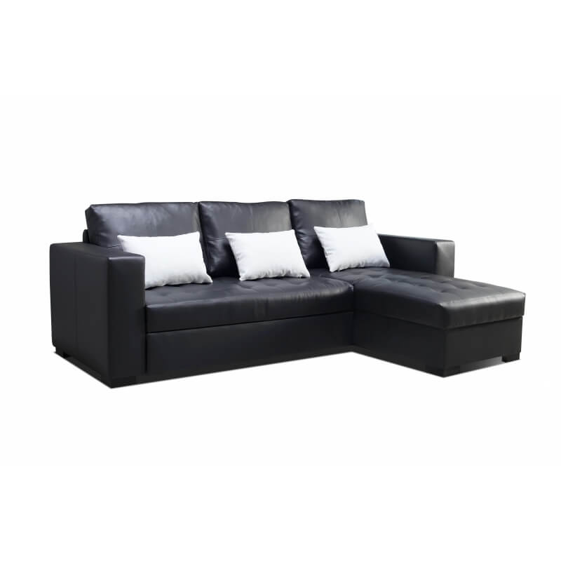 canapé d angle réversible convertible canap 233 d angle convertible r 233 versible en pu noir joel canapé d angle réversible convertible canap 233 d angle convertible r 233 versible en pu noir joel