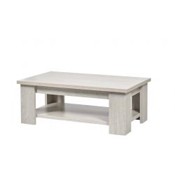 Table basse contemporaine chêne blanchi Adèce